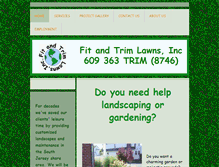 Tablet Screenshot of fitandtrimlandscapes.com